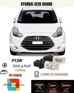 😍COPPIA LAMPADE P13W LED DRL LUCI DIURNE 😍 HIUNDAY IX20 6000K CANBUS BIANCO😍 - Afbeelding 1 van 2