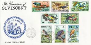 (137002) Birds St Vincent FDC 1974 - Picture 1 of 2