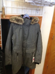 Women's Sojourner Down Jacket color Charcoal size 12 - Picture 1 of 1
