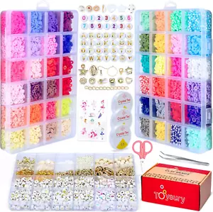 10800 PCS Clay beads Bracelet kit - 48 Color DIY Jewelry Making Supplies - Picture 1 of 6