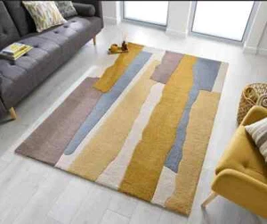 Modern Designer Multi Color Hand Made -Tufted Carpet Area Rug For Living Room - Picture 1 of 4