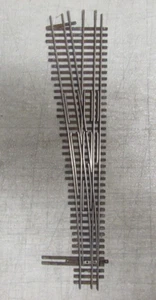 SHINOHARA NICKLE/SILVER HO/HOn3 #6 LH SWITCH TURNOUT CODE 70 HO SCALE (LOT 271) - Picture 1 of 2