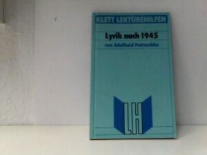 Lektürehilfen Lyrik der Nachkriegszeit 1945-1960 Petruschke, Adelheid: