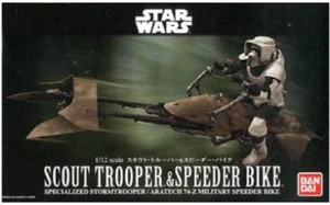 BANDAI NAMCO 1/12 STAR WARS SCOUT TROOPER & SPEEDER BIKE - Picture 1 of 1