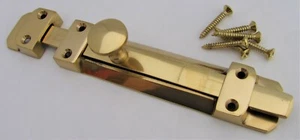 Schwerlast Messingoberfläche Schiebetür Bolzen Totverschluss Schiebe Badezimmer Turm Fang  - Bild 1 von 14