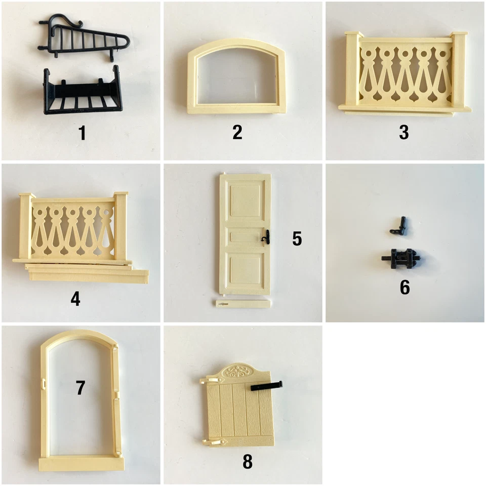 Lundby Stockholm Dollhouse Replacement Parts Stable Garage Windows Door Railing Foto 1 de 1