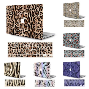 2in1 Leopard Hard Case Shell +Keyboard Skin for MacBook Air Pro 13 14 15 16 EA12 - Imagen 1 de 25