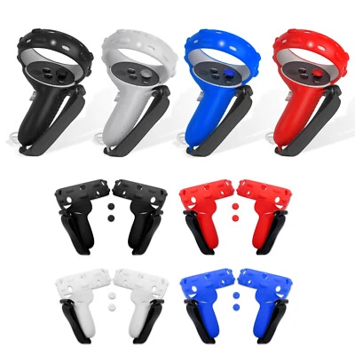 Silicone Handle Grip Cover Controller Sleeve Strap for /// Quest 2 VR Headset - Image 1 of 4