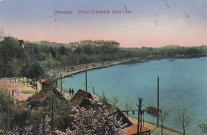 Prenzlau postcard 1916 Prinz-Friedrich-Karl-Ufer Uckersee color Brandenburg 2207168 - Picture 1 of 2