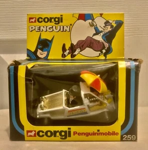 Vintage Corgi 1978 The Penguin Batman DC Comics Penguinmobile # 259 NIB - Picture 1 of 6