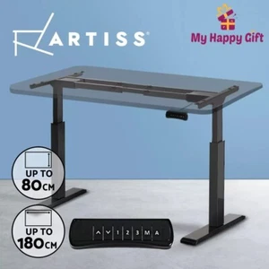 Artiss Standing Desk FRAME ONLY Dual Motor Motorised Adjustable 100KG Load Black - Picture 1 of 9