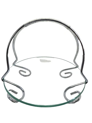 Soporte de vidrio y metal para pasteles/dulces/galletas Foto 1 de 4