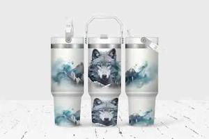 Floral Horse 30 Oz Flip Straw Tumbler With Handle - Picture 1 of 1