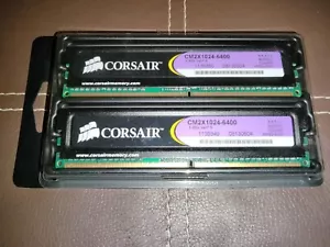 2 x CORSAIR CM2X1024-6400 1.90V ver7.3 800MHz 1024MB XMS2-6400 RAM MEMORY - Picture 1 of 1