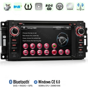 Für JEEP Wrangler Chrysler 300C Grand Compass Cherokee Autoradio DVD GPS Navi BT - Bild 1 von 12