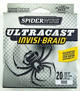 SpiderWire UltraCast Invis-Braid 20lb 125yds Translucent The Ultimate Braid