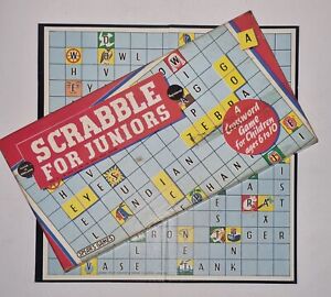 Vintage lata 60. Scrabble dla juniorów od Spears Games - kompletny - Made in England