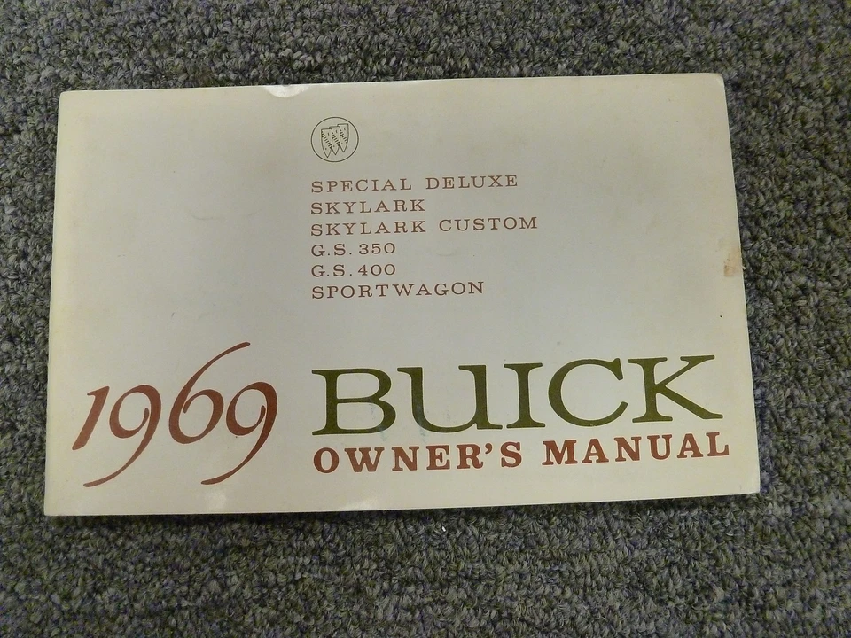 1969 Buick Custom Skylark Special Deluxe Sportwagon GS 350 450 Owner Manual xo - Imagem 1 de 1