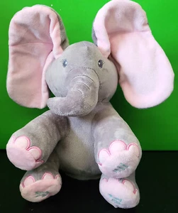 Grübchen animierter singender Kaia-Elefant aus Plüsch mit Peek-a-boo interaktiver Funktion - Bild 1 von 6