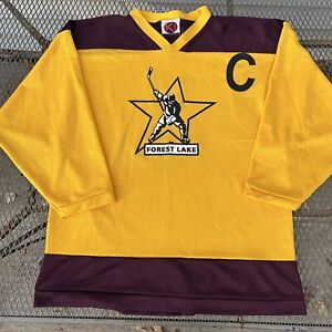 Vintage Forest Lake Rangers High School Hockey Jersey #5 Minnesota MN Size L