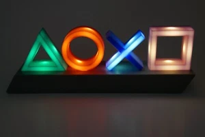 Luces LED de escritorio con logotipo de neón iconos oficiales de Sony Playstation - Imagen 1 de 8