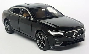 Tayumo 1/32 - Volvo S90 Onyx Black Pull back Go Lights Diecast model car - Picture 1 of 5