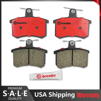 For Audi A4 A8 Quattro Coupe 90 100 5000 Brembo Rear NAO Ceramic Brake Pad Set - Image 1 of 2