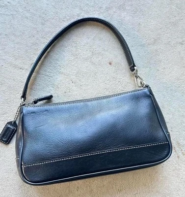 Coach Vintage Black Leather Demi Hampton Mini Shoulder Bag 7785 - Image 1 of 4