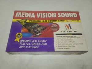 Media Vision PREMIUM 3-D SOUND CARD, ISA, FACTORY SEALED - Picture 1 of 8