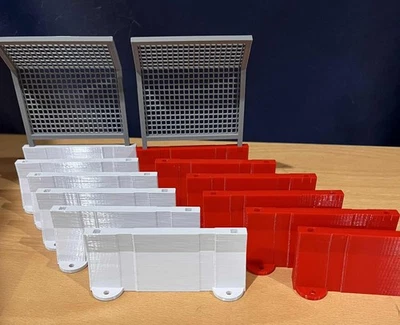 🇦🇺1:32 SCALEXTRIC Slot Car  12 x Jersey Barrier Angled Mesh Barricade P329 - image 1 of 4