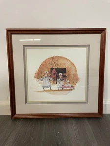 P. Buckley Moss "The Nurses" Art 1985 Rare Signed 921/1000 18"X18" - Picture 1 of 6