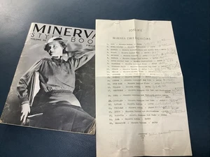 1934 Minerva Style Book Vol. 36 Stricken Häkeln Schnittmuster Buch Kleidung Magazin - Bild 1 von 10