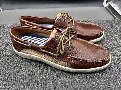 Sperry Top-Sider Billfish Waterproof Boat Shoes Men's 12M Brown Leather - Image 1 of 4