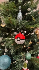 2x Poké Ball Christmas Ornaments –  Pokémon Tree Decorations – Holiday Gift - Picture 1 of 3