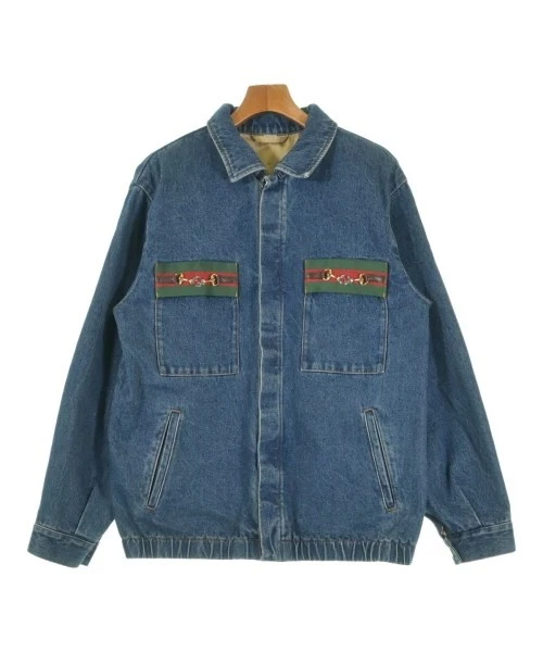 【訳あり】グッチ GUCCI Ｇジャン リボンライン ヴィンテージ 楽天市場】【名東】【GUCCI】グッチ デニムジャケット 刺繍 46サイズ