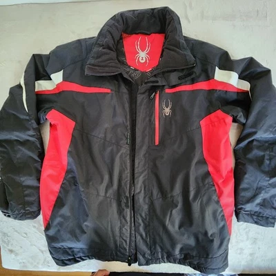 Spyder Spylon Ski Jacket Mens Size 2XL Black/Red Lined Thinsulate Snowboard - Image 1 of 4