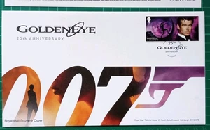 2020 007 Goldeneye 25th Anniversary James Bond Pierce Brosnan Royal Mail Cover - Picture 1 of 3