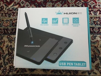 Huion H420 vielseitiges grafisches Signaturpad und digitaler kabelloser Stift - schwarz - Bild 1 von 4