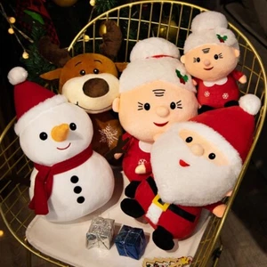 50 cm süßer Weihnachtsmann Schneemann Elch Oma Plüschtiere Weihnachtsdeko Puppe Stofftier - Bild 1 von 2