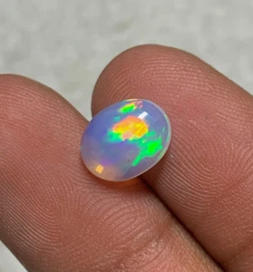 Cabochon ovale opale etiope naturale - 1,30 carati SKU-OV1 - Foto 1 di 4
