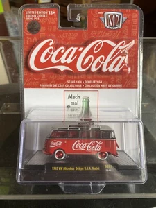 1962 VOLKSWAGEN MICROBUS CHASE CAR HOBBY GERMAN COCA-COLA COKE M2 MACHINES - Picture 1 of 4