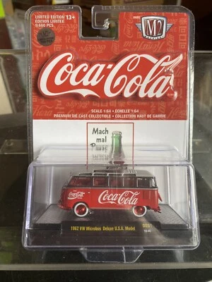 1962 VOLKSWAGEN MICROBUS CHASE CAR HOBBY GERMAN COCA-COLA COKE M2 MACHINES - Image 1 of 4