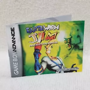 ⭐Earthworm Jim Nintendo Game Boy SOLO manuale no gioco ottime condizioni⭐👀 - Foto 1 di 10