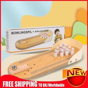 Tischplatte Mini Bowling Spiel Set mit 10 Pins Bowling Spielzeug für Männer Frauen Kinder Jugendliche
