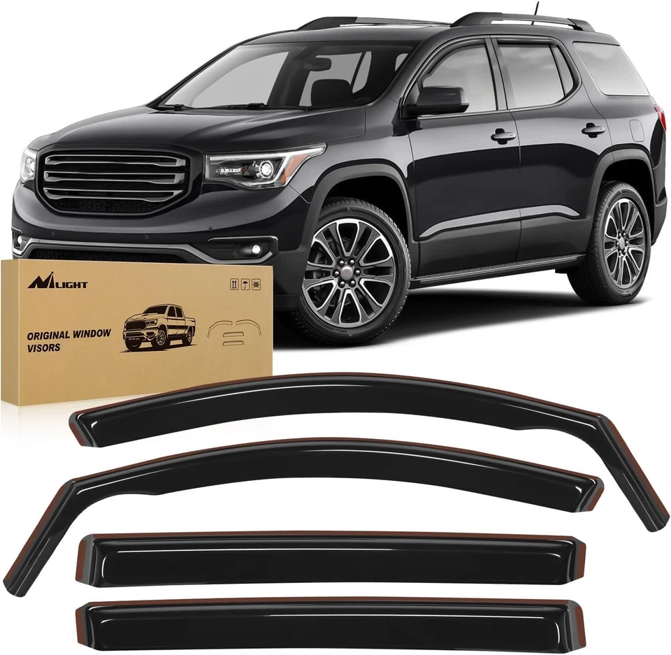 Nilight Window Rain Guards for GMC Acadia 2017-2023 Window Deflectors Foto 1 de 4