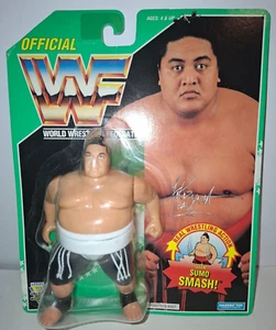WWF HASBRO YOKOZUNA 1994 SERIES 11 GREEN CARD WRESTLING ACTION FIGURE MOC - Picture 1 of 5