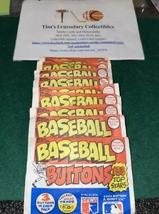 (10) Packs 1984 MLB Baseball Buttons (3/pack) - Picture 1 of 3