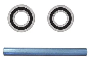 3PC Wheel barrow Axle & Bearings WheelBarrow 25mm Bore 52mm Outer - Picture 1 of 2