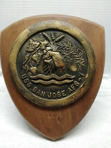 Vintage Ships Plaque USS SAN JOSE AFS-7 WALL hanging  - Picture 1 of 3