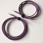 Pair (2 x 1.7m) QED Qudos Balanced Design Concept Purple Hifi Speaker Cables